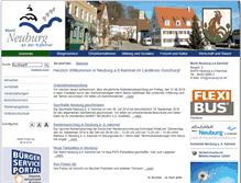 Tablet Screenshot of neuburg-ka.de